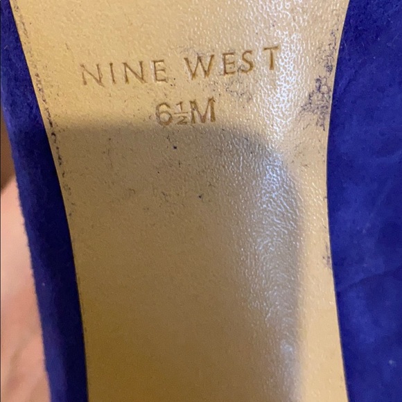 Nine West| Blue Suede Shoes - Picture 6 of 6